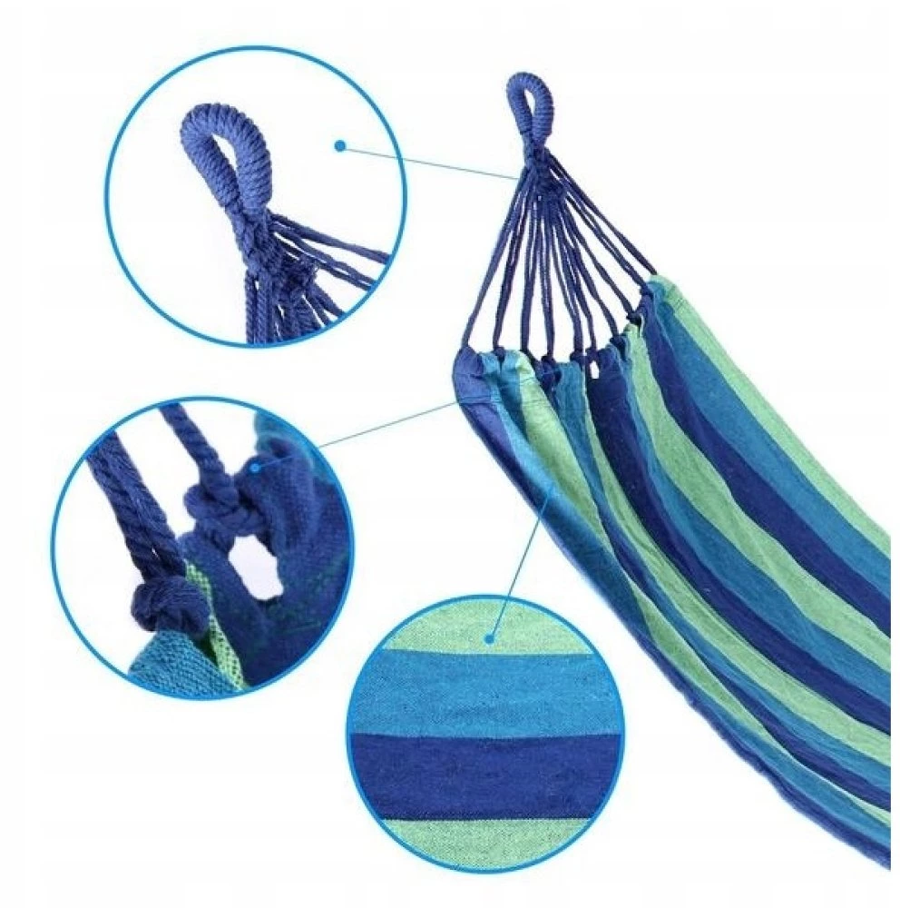 Hamac de jardin suspendu 80 x 220 cm