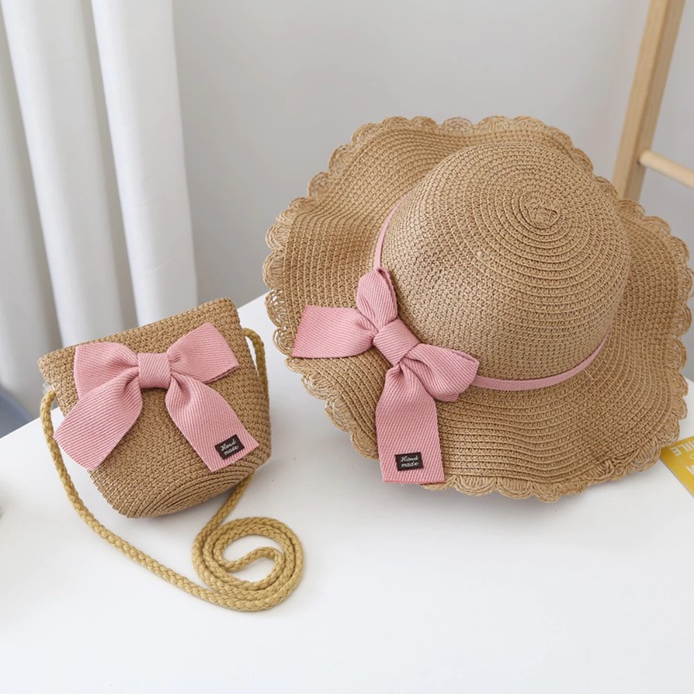 ENSEMBLE sac à main et chapeau 52 cm pour fille
