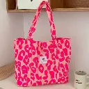 Grand sac en tissu 58x44x10cm, panthère rose