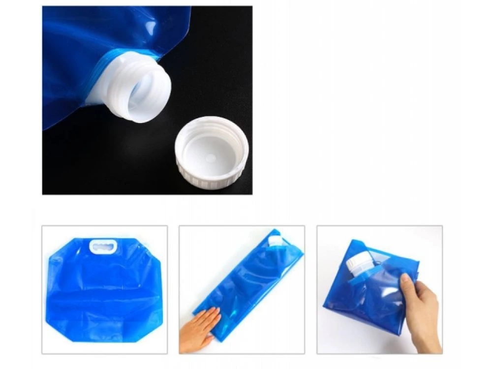 Réservoir d'eau pliable, bidon de 5 litres 