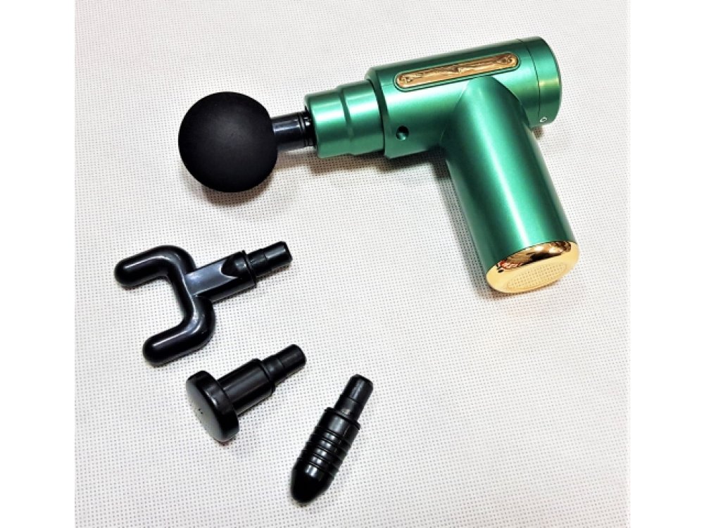 Pistolet masseur musculaire 4 têtes 