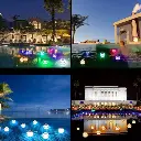 Eclairage de piscine solaire flottant