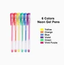 12 STYLO GEL NEON FOSKA 
