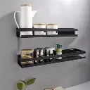 Étagère de salle de bain noire Ruhhy 19188 