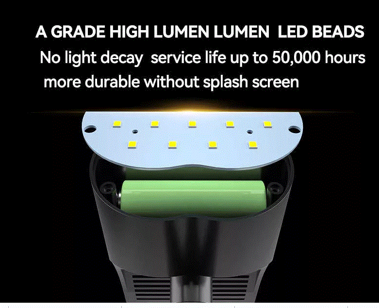 PROJECTEUR 9LED JARDIN BLANC-CHAUD