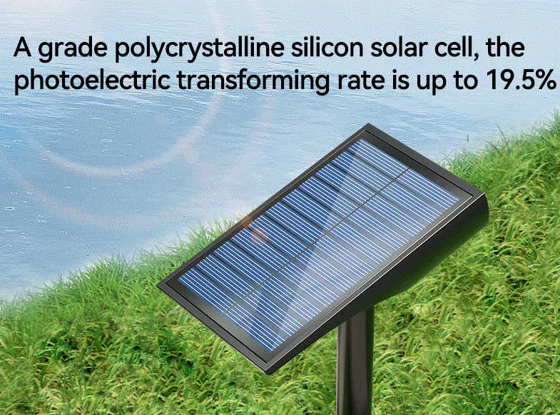 PROJECTEUR 9LED JARDIN BLANC-CHAUD