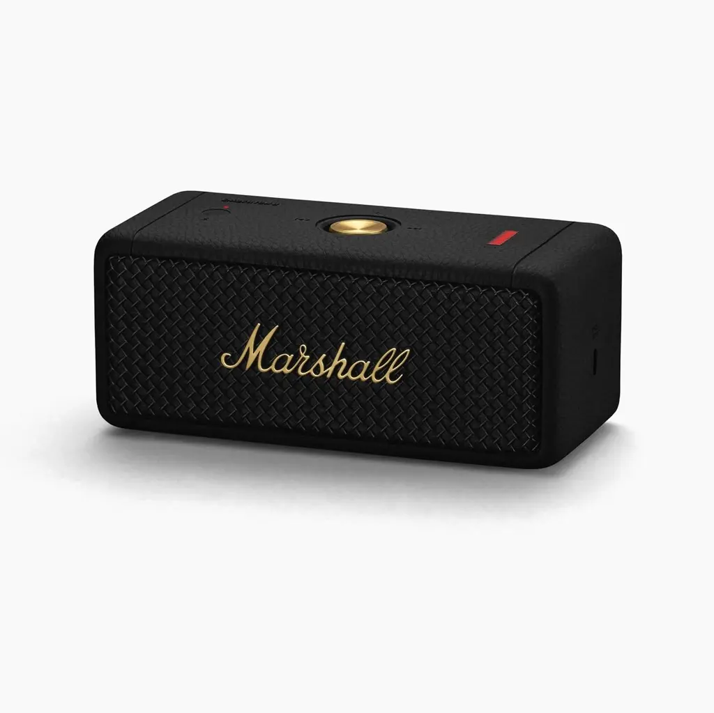 Marshall Emberton II – Enceinte Bluetooth portable (Noir & Laiton)  