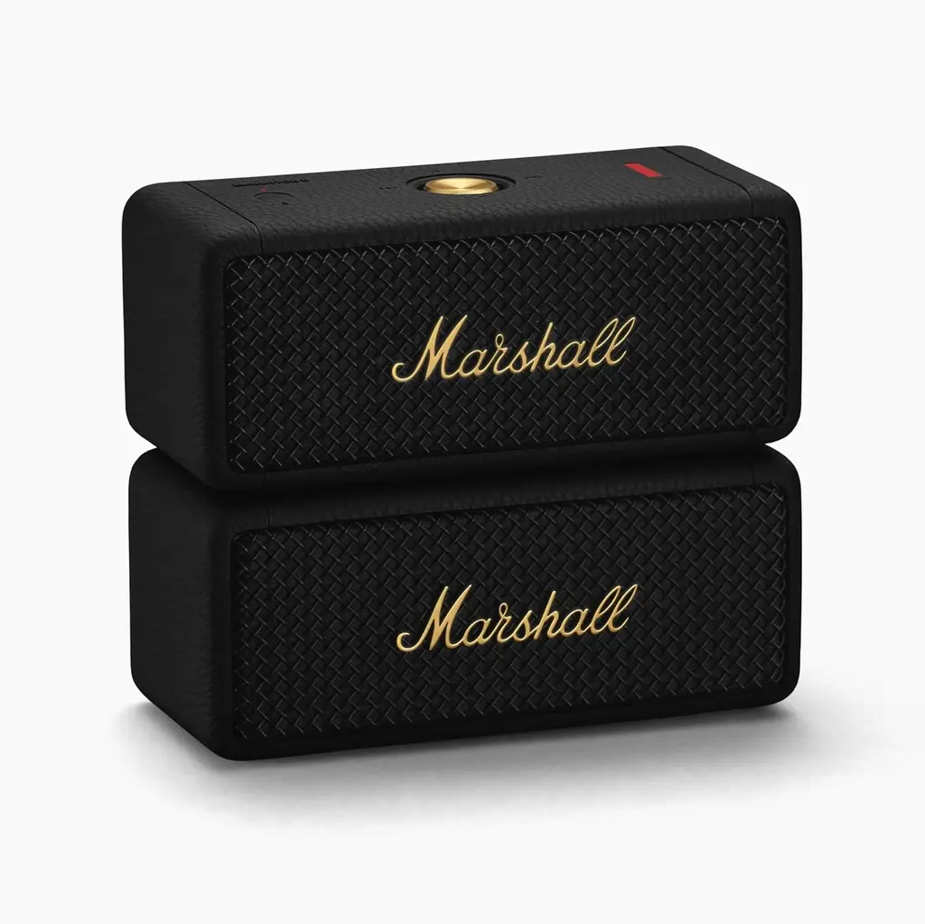 Marshall Emberton II – Enceinte Bluetooth portable (Noir & Laiton)  