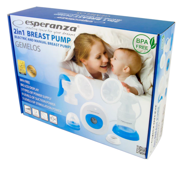 tire-lait lectrique/manuel 2 en 1 gemelos bleu