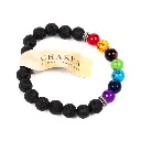 Bracelet Chakra et Pierres de Lave