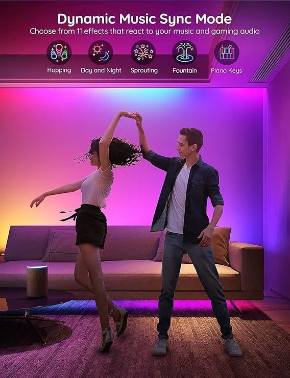 Bande LED RGB connecté GOOVE (2x15m)