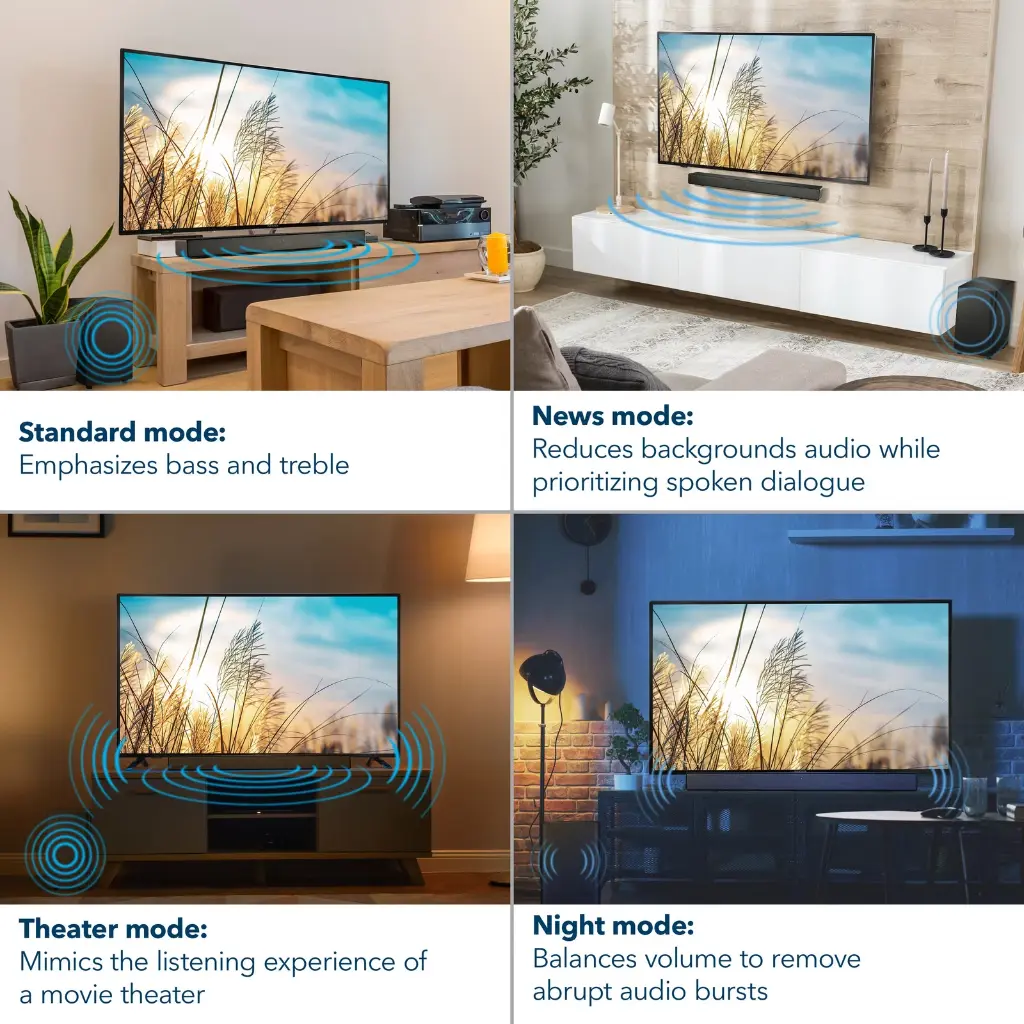 Barre de son Insignia 2.1  avec caisson de basses sans fil