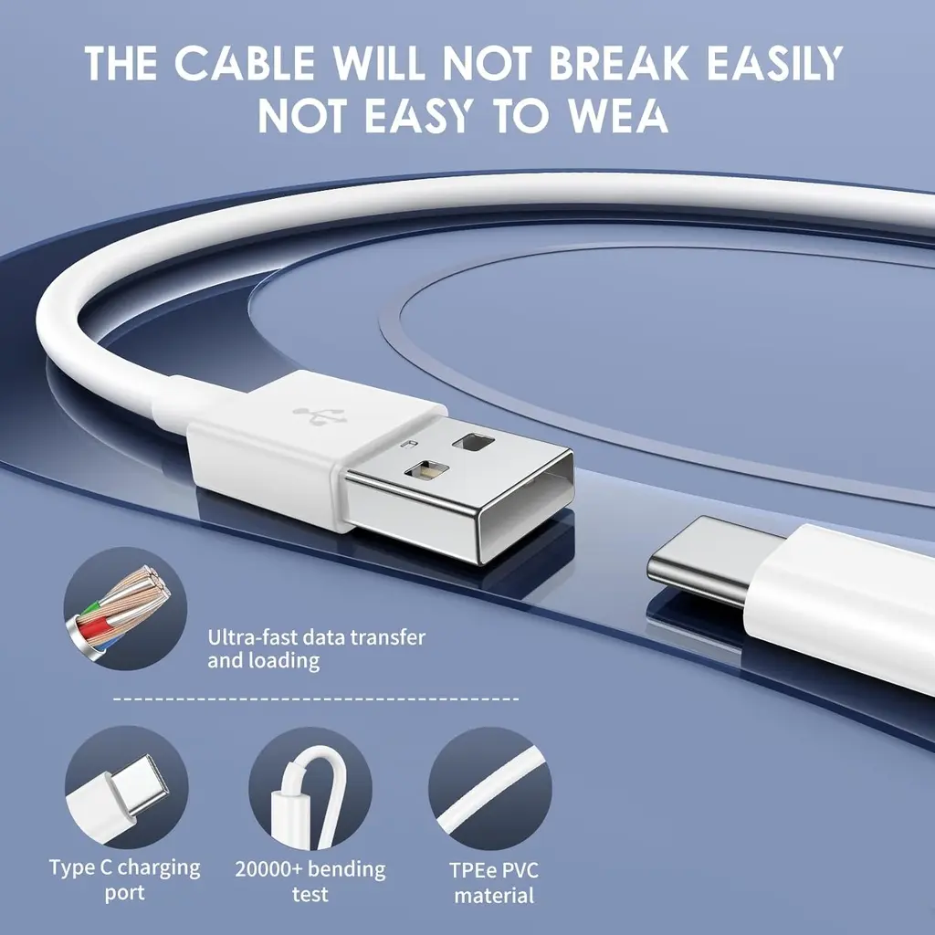 4 Pack USB C Fast Charging Cable
