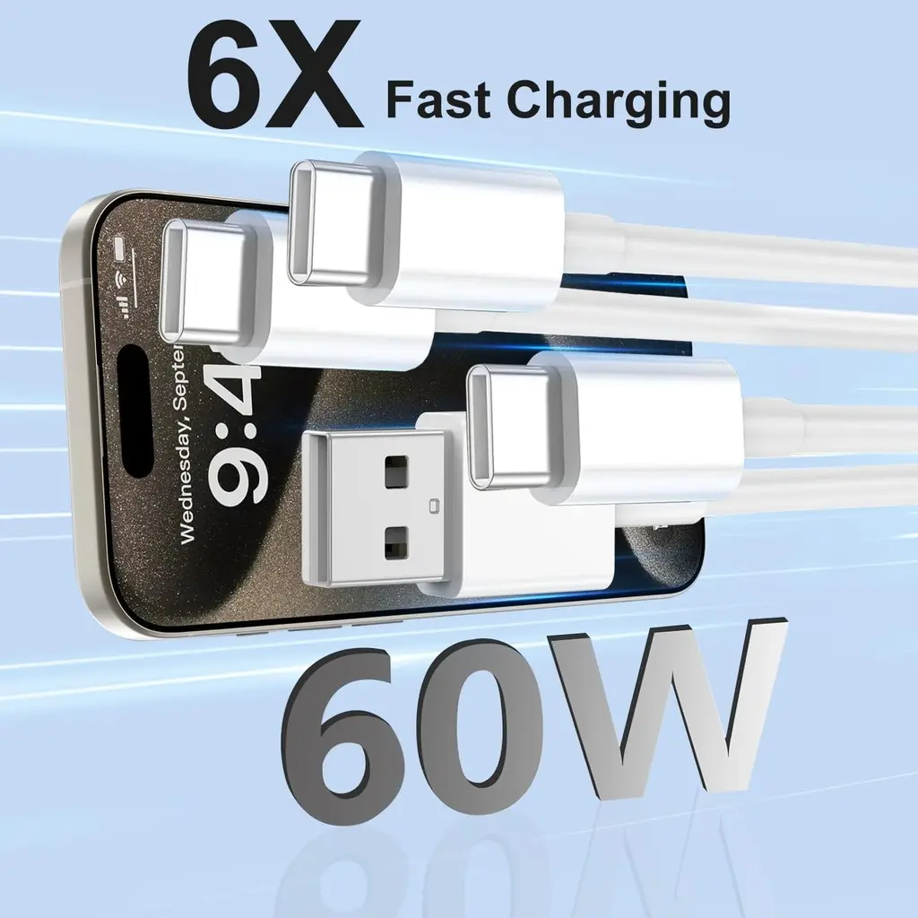Car Carplay USB C Charge 2x1m et 2x2m