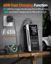Wolfbox 3000A jump start, batterie 16000mAH, 160psi, light