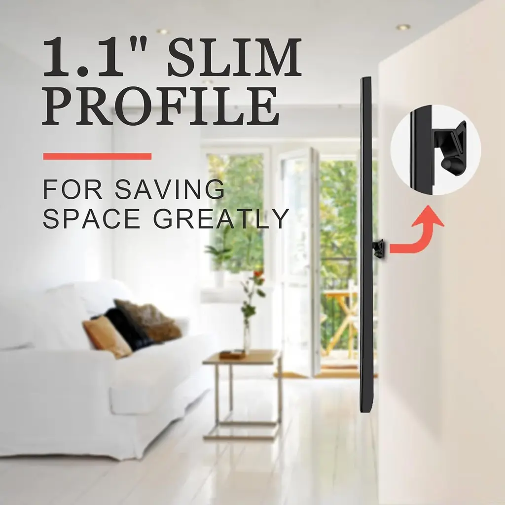 Support TV mural (12" à 55") 