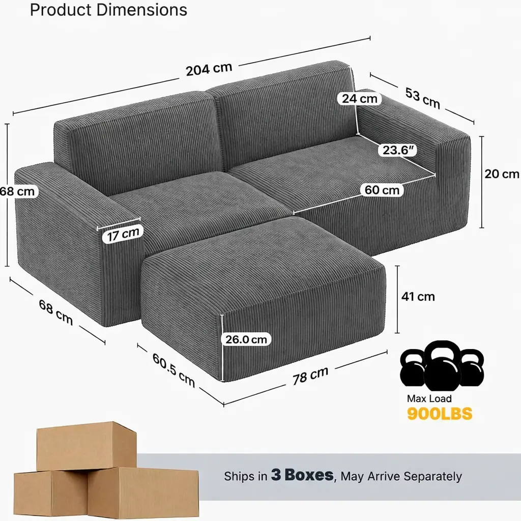 Canapa Nuage 2 Places