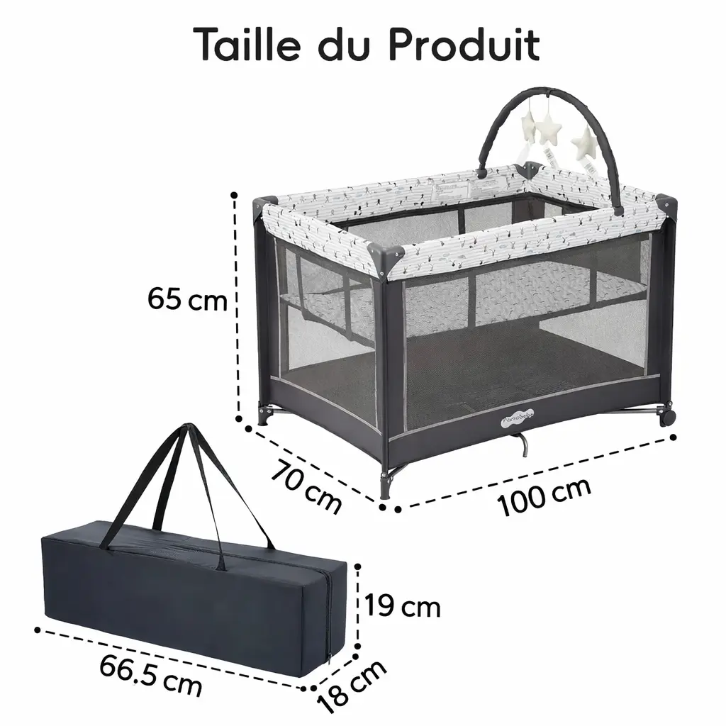 Berceau Bébé , parc pliant PamoBabe