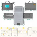 Tapis de change portable avec poche lingettes