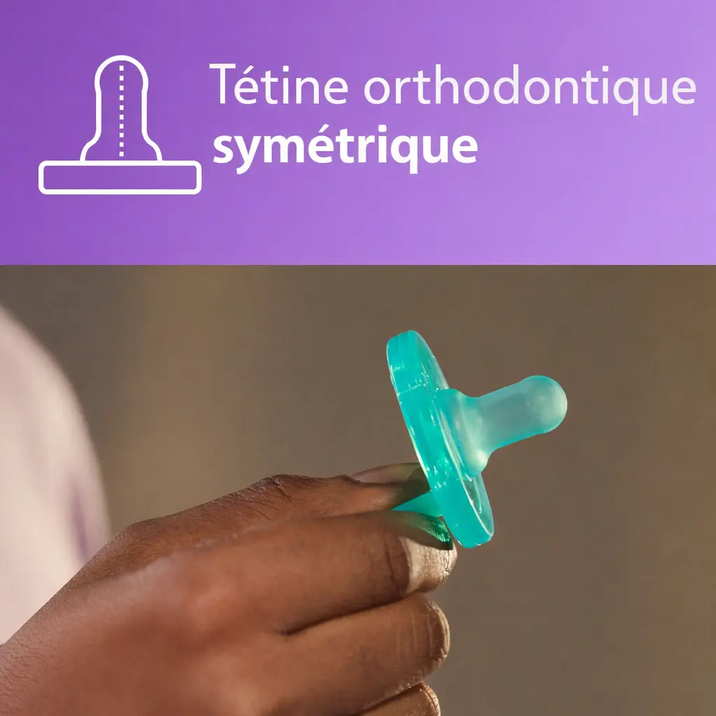 Tétines orthodontiques Philips Avent Soothie – Silicone, 0-3 mois