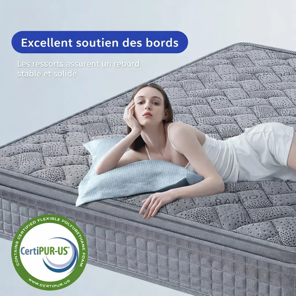 Matelas hybride mémoire de forme (25cm)