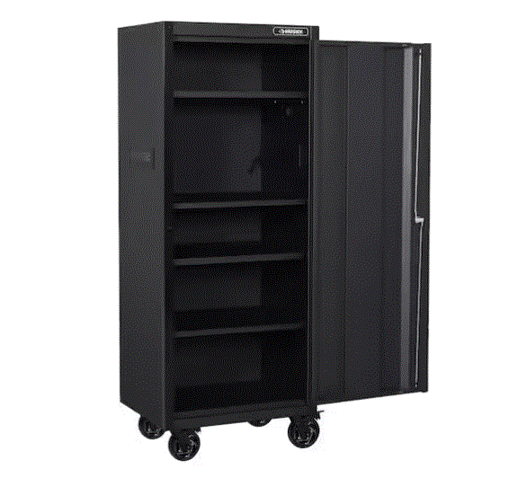 HUSKY Armoire à outils a roulettes-4 etageres- 69.85LR*58.42PR*186.44HT