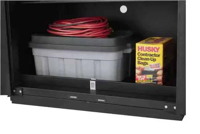 HUSKY Rangement de outils de garage en acier soudé robuste en 3 pce, couleur noire (162.56 L x 203.2 H x 60.96cm P)