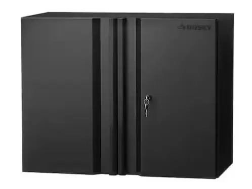 HUSKY Rangement de outils de garage en acier soudé robuste en 3 pce, couleur noire (162.56 L x 203.2 H x 60.96cm P)