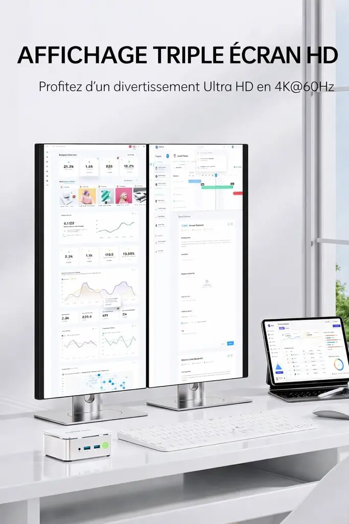 Mini PC GMKtec G10 Ryzen 5 3500U – 16 Go RAM, SSD 256 Go