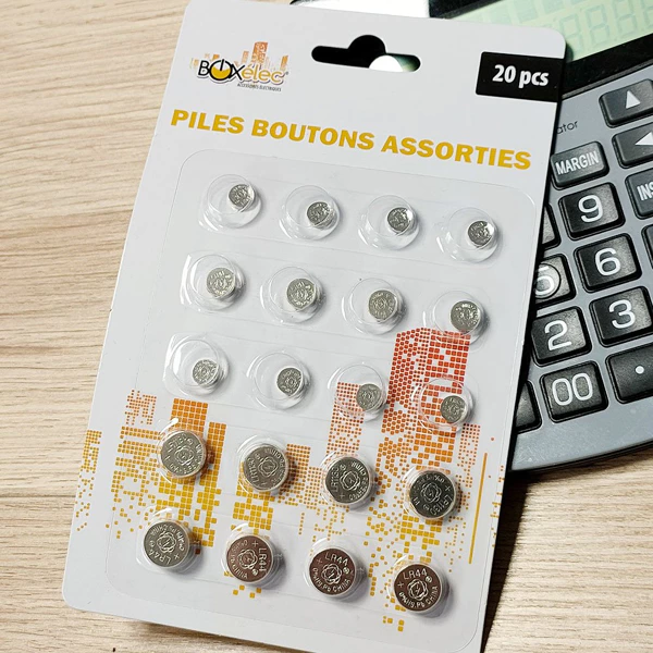 Pack de 20 Piles Boutons Assorties