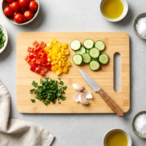 Planche à découper en bambou 28 x 20 cm