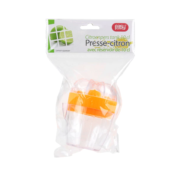 Presse-citron avec réservoir 10 cl – 4 assortis