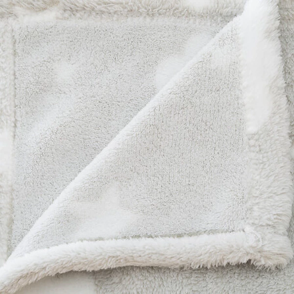 Plaid phosphorescent gris 125 x 150 cm