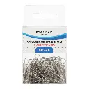 Trombones argentés, 80 pièces, étui de bureau