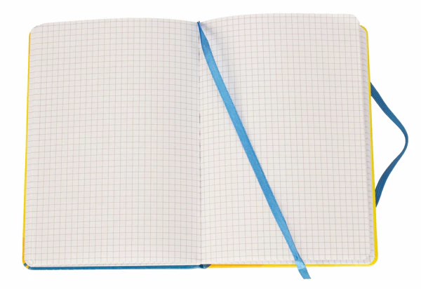 Bloc-notes DIN A5 avec 96 pages carrées, couverture PU