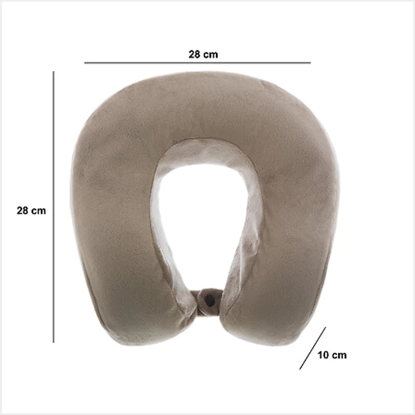 Coussin de cou mémoire de forme, velours, assorti (3 modèles)