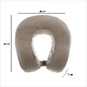 Coussin de cou mémoire de forme, velours, assorti (3 modèles)