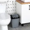 Poubelle en plastique grise 10 l