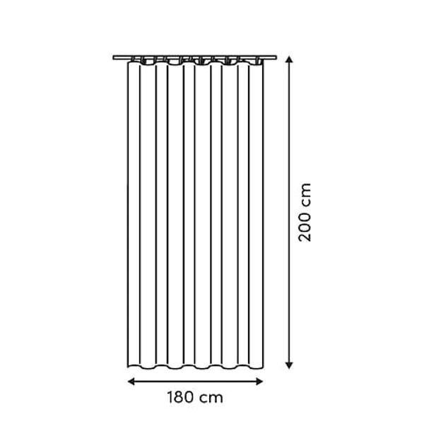 rideau douche lin color, beige lin