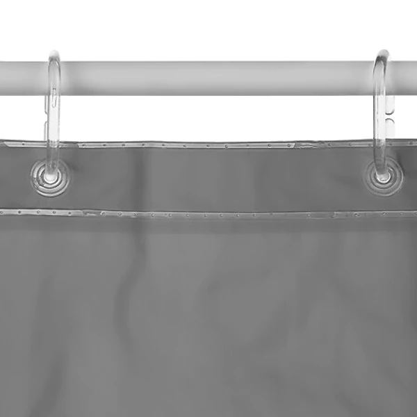 rideau douche gris eva, gris moyen