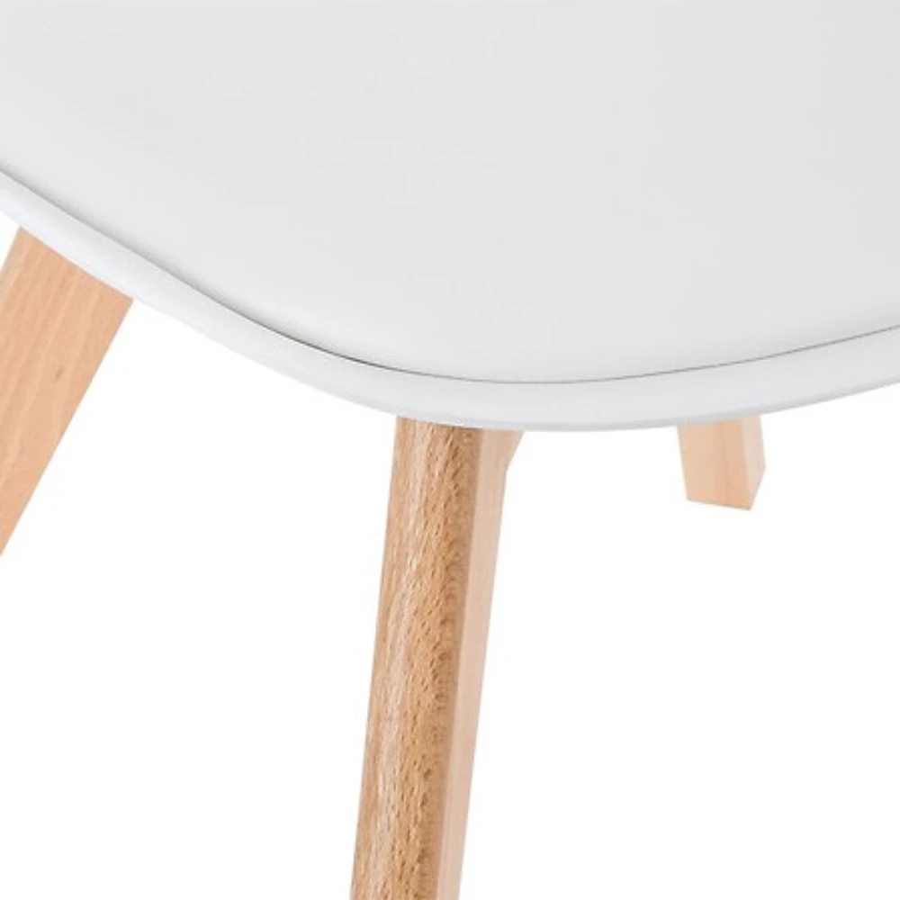 chaise polypropylene baya blanche / nat, blanc