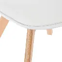 chaise polypropylene baya blanche / nat, blanc