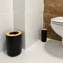 Ensemble d'accessoires de salle de bain - noir