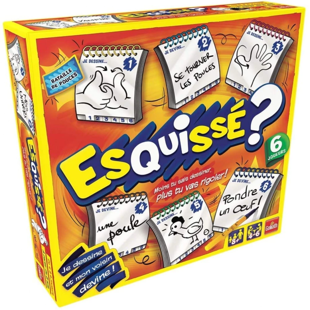 Jeu de dessin : Esquissé ? 6 joueurs