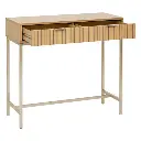 Console 2 tiroirs Tasso, beige