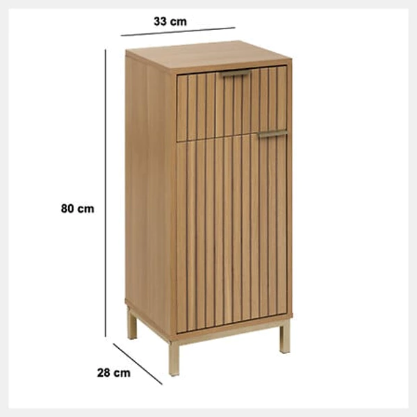 Meuble bas Tasso, beige