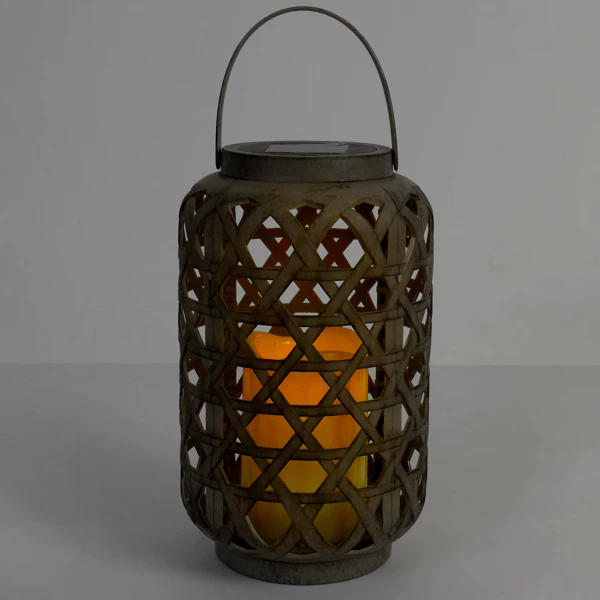 Lampe extérieure solaire effet bougie