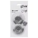 lot x2 grilles evier inox, argent