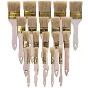 Un ensemble de pinceaux plats pour peindre 15