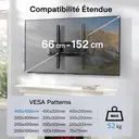 Support mural tv 26-60" 